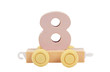 Wooden toy number 8