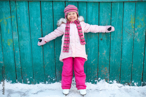 Photo: child leaning skating child leaning skating