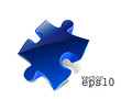 3d glossy puzzle web icon
