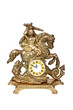Antique bronze clock, minutes to twelve.
