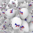 Illustration: Democrat balloons Democrat balloons