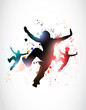 Young man jumping Young man jumping