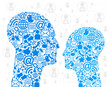 heads of the communication icons