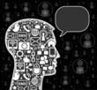 head of the communication icons