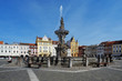 Fountain Samson in Ceske Budejovice, Czech Republic