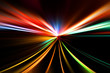 rapid race of night highway