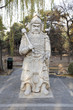 Statue Of A Chinese Warrior In The Sacred Way Of The Ming Tombs