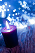 Photo: candela viola con luci candela viola con luci
