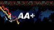 AAA notation credit rating grade crisis animation