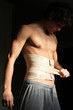 Athlete with bandage