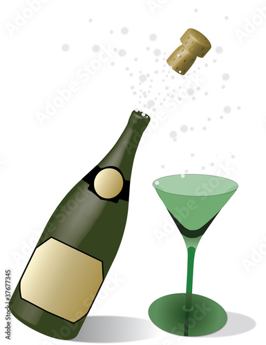 Vektor: champagne champagne