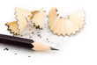 pencil on a white background