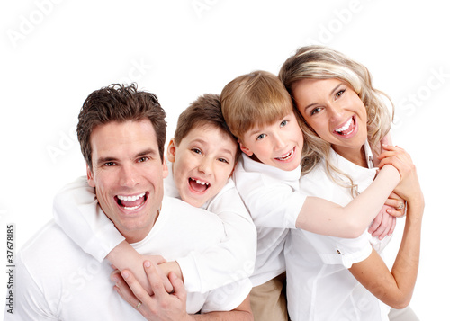 Photo: Happy family. Happy family.