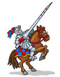 Vektor: Cartoon Colorful Knight Cartoon Colorful Knight