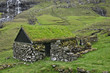 Old stone house in Faroe Islands