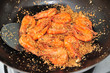Frying Of Prawn In A Chinese Wok Frying Of Prawn In A Chinese Wok
