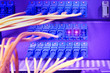 shot of network cables and servers in a technology data center