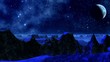 Fantastic planet (dark blue light)