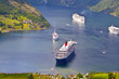 view of Geiranger fjord, Norway view of Geiranger fjord, Norway