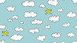 Vector: Seamless clouds background Seamless clouds background