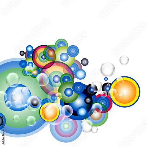 Illustration: bubbles and circles bubbles and circles