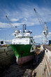 Drydocked Sea Vessel Drydocked Sea Vessel