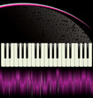 Piano - purple background