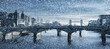 River Thames snowing