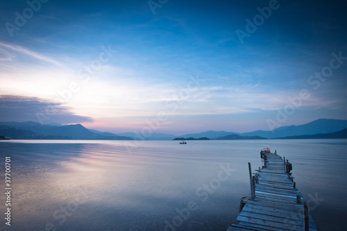 Photo: pier and boat pier and boat