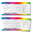Vector: Billet d'avion - boarding pass Billet d'avion - boarding pass