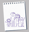 doodle of family