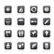 Summer and Holiday Icons - Vector Icon Set Summer and Holiday Icons - Vector Icon Set
