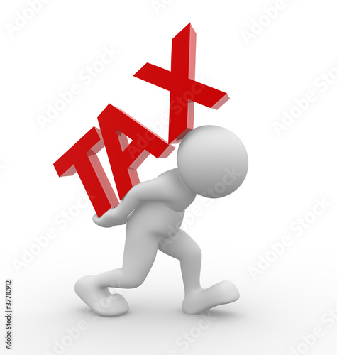 Illustration: Word "tax" Word "tax"