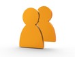 3d Icon Community orange