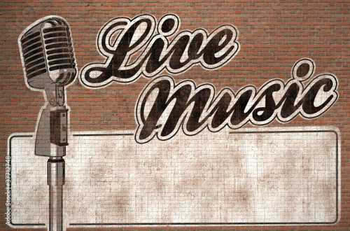 Illustration: live music graffiti live music graffiti