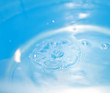 drop in blue water