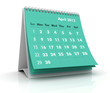 2012 calendar. April
