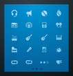 Universal glyphs 5. Audio and music set