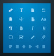 Universal glyphs 6. Text editing