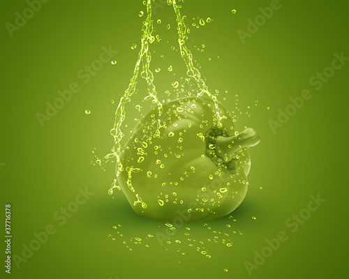 Illustration: Fresh Green bell pepper Fresh Green bell pepper