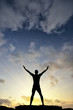 man on top