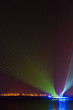 Laser show from moving dhows Laser show from moving dhows