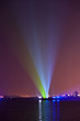 Laser show from moving dhows Laser show from moving dhows