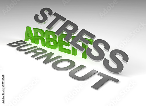 Illustration: Arbeit, Stress, Burnout Arbeit, Stress, Burnout