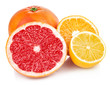 fresh fruits orange lemon grapefruit in cut isolated on white fresh fruits orange lemon grapefruit in cut isolated on white