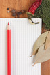 notebook for cooking recipes and spices