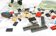 Radio components against electrical circuit