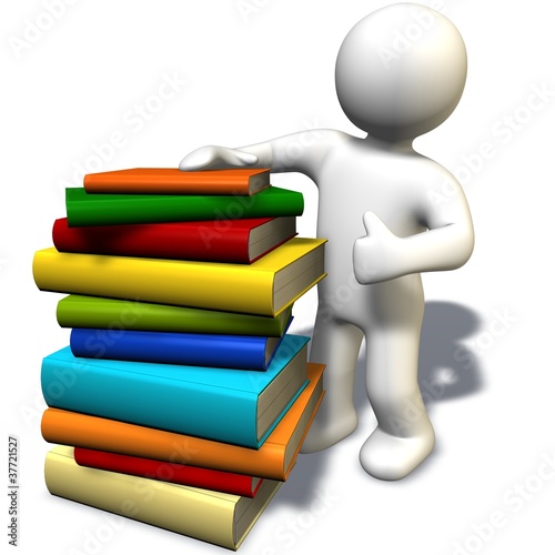 Illustration: Bücher Präsentation Bücher Präsentation