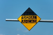 Red Signal Ahead Traffic Sign