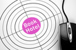 Foto: Book Hotel target and pc mouse Book Hotel target and pc mouse